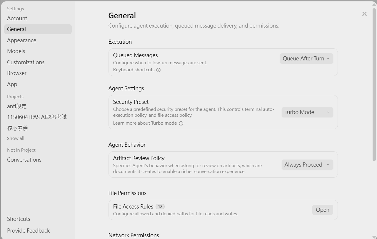 General Settings