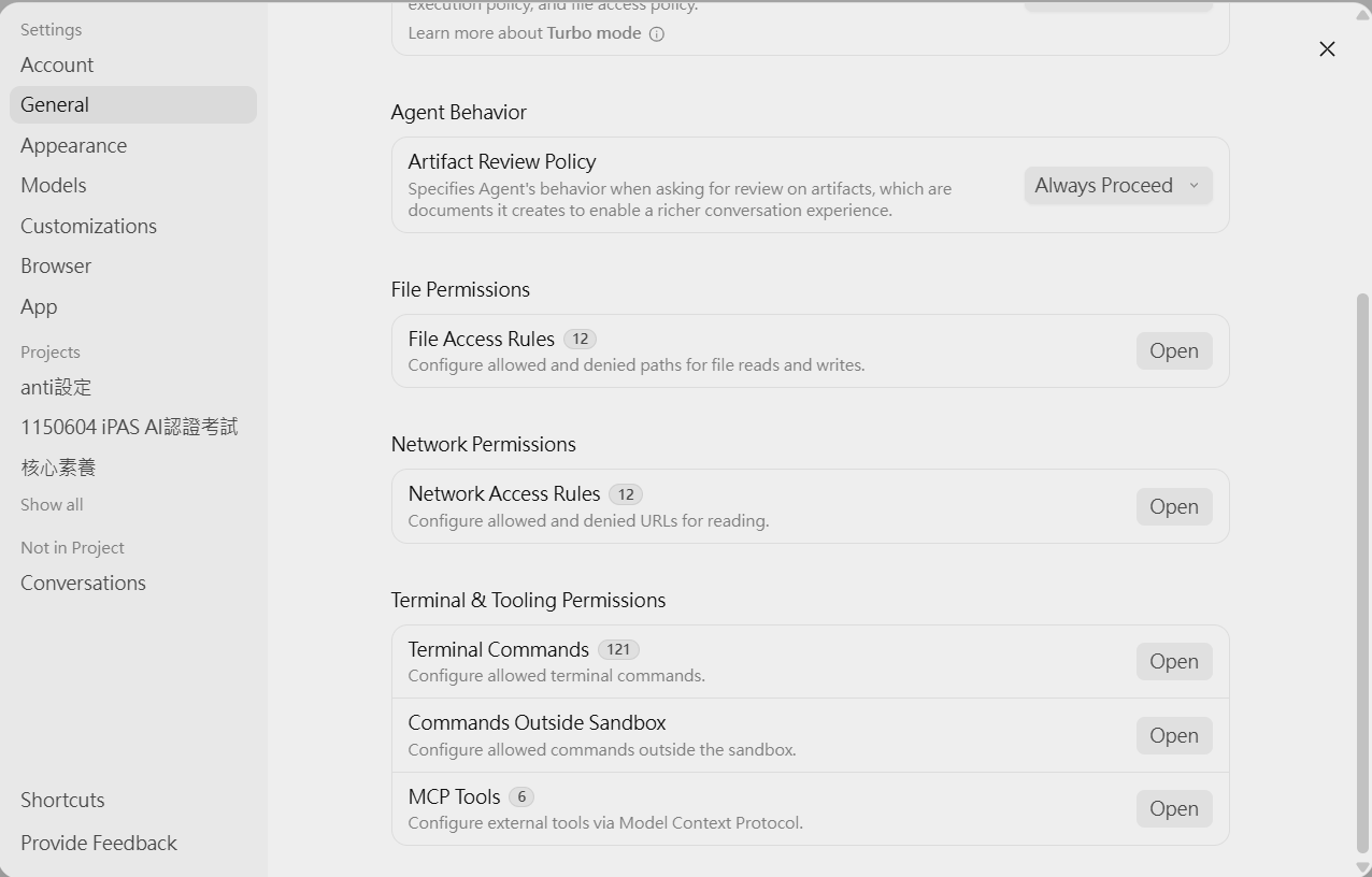 General Permissions